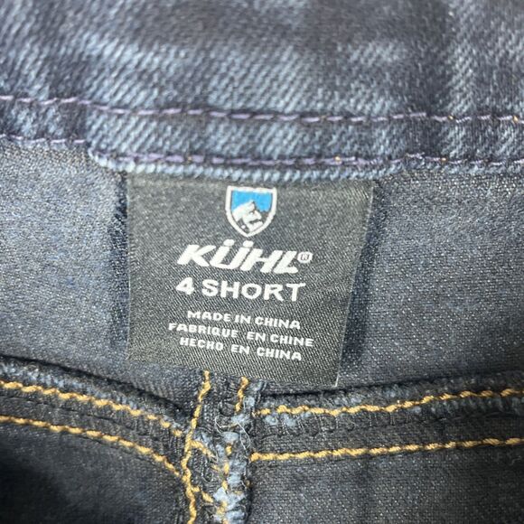Kuhl Legendary Straight Jeans Hiking Outdoor Born in the Mountains Blue Size 4S - Picture 8 of 14